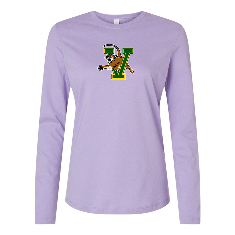 BELLA CANVAS Women’s Vermont Catamounts Jersey Long Sleeve Tee